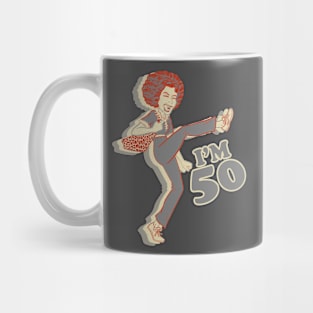 Retro Sally O'Mally I am 50 Mug